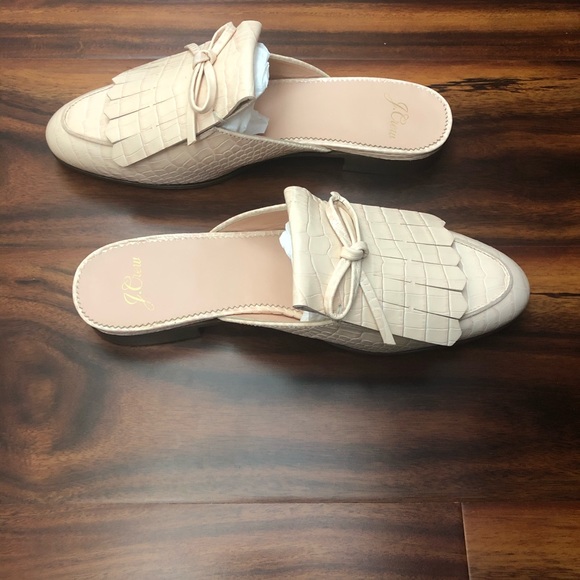 J.Crew Croc Mules- *BRAND NEW* - Picture 2 of 5